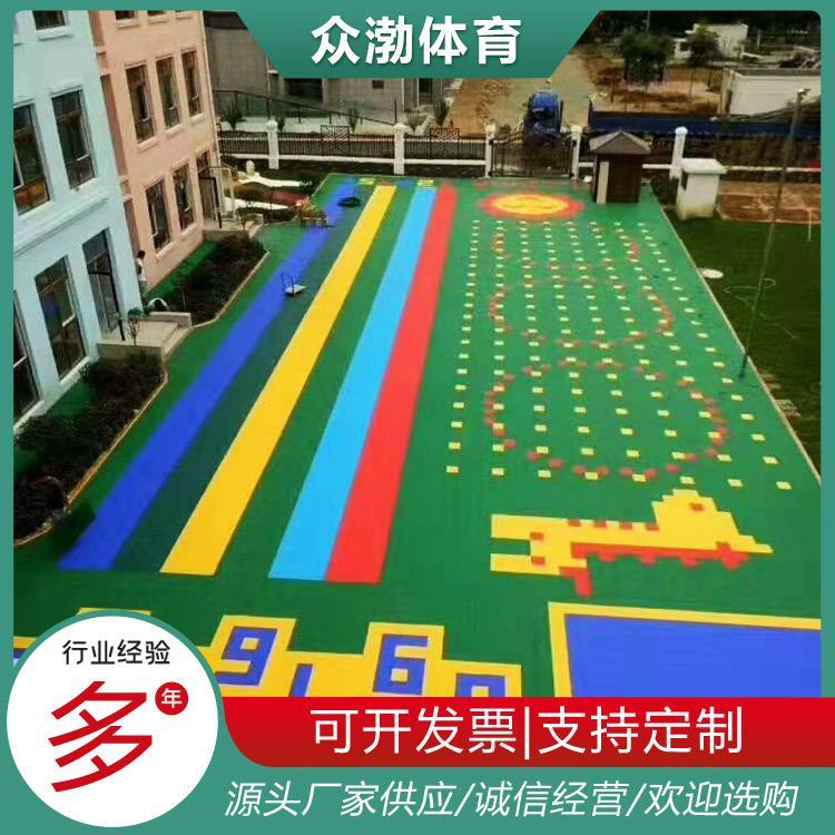 众渤 幼儿园室内室外悬浮地板拼厂家 地板个性化户外装修地面材料每平方米约64.00元每平米(10)