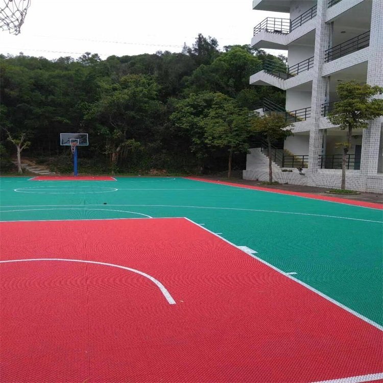 塑胶格地垫悬浮式拼装地板 室外幼教地板 悬浮拼装地板每平方米约30.00元每平米(4)