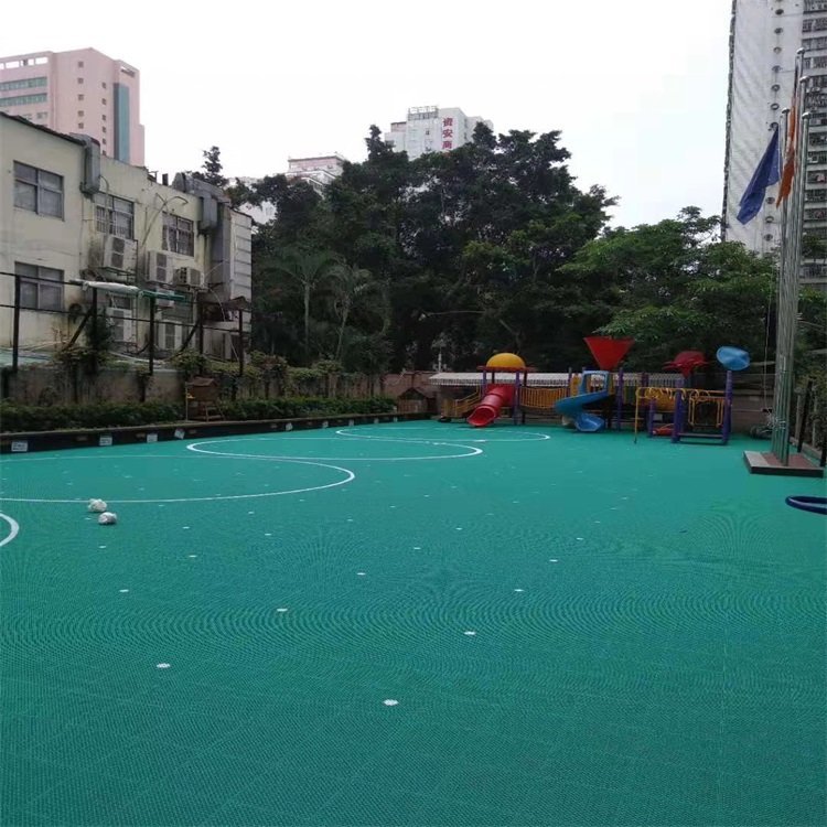 塑胶格地垫悬浮式拼装地板 室外幼教地板 悬浮拼装地板每平方米约30.00元每平米(3)